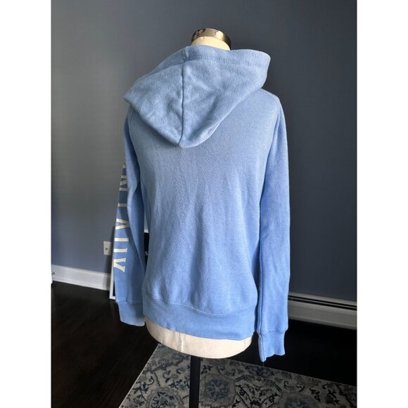 Ocean Drive blue hoodie MONTAUK on front and down the sleeve Small - Picture 4 of 5